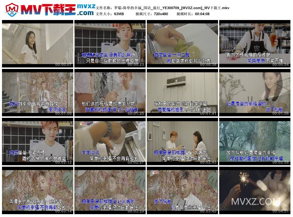 罗聪-简单的幸福_国语_流行_YE300709